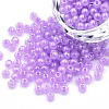 6/0 Imitation Jade Glass Seed Beads SEED-N004-006-03-1
