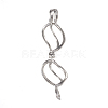 Eco-Friendly Brass Locket Pendants KK-K163-48P-NR-2