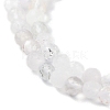 Faceted Round Natural Quartz Crystal Bead Strands G-L411-30-4mm-01-3