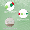 4Pcs Pom Pom Ball with Polyester Cord Hanging Banners AJEW-CP0009-76C-6