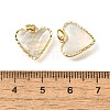 Natural White Shell & Epoxy Resin Charms KK-E794-02G-04-3