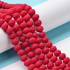Glass Beads Strands EGLA-A034-P8mm-MD22-2