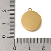 PVD Vacuum Plating 201 Stainless Steel Pendants STAS-C111-32G-3