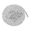 Aluminium Twisted Curb Chains CHA-YW0001-07S-2