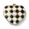 304 Stainless Steel Enamel Pendants STAS-E216-02G-01-1