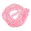 Baking Paint Crackle Glass Bead Strands CCG-S001-8mm-09-A-2