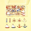36Pcs 9 Styles Alloy Enamel Pendants ENAM-FS0002-83-8