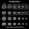  180 Sets 6 Style Sewing Snap Button AJEW-NB0003-47-2