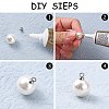 304 Stainless Steel Cup Pearl Peg Bails Pin Pendants LS-X-STAS-L143-01-2