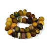 Natural Banded Agate Beads Strands G-Q606-70-3