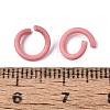 Spray Painted Iron Open Jump Rings IFIN-T017-04B-22-2