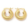 Rack Plating Brass Round Hoop Earrings for Women EJEW-K247-03G-1