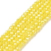 Electroplate Glass Beads Strands EGLA-A044-P1mm-B04-1