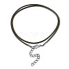 Waxed Cotton Cord Necklace Making LS-MAK-S034-020-3