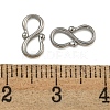 Non-Tarnish 304 Stainless Steel S-Hook Clasps STAS-U007-20A-P-3