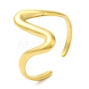 Wave 304 Stainless Steel Open Cuff Rings for Women RJEW-Z043-01F-1
