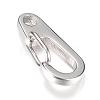 Tarnish Resistant 304 Stainless Steel Keychain Clasp Findings STAS-R065-74-2