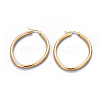 201 Stainless Steel Hoop Earrings EJEW-F219-10B-G-1