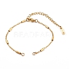 304 Stainless Steel Cable Chains Bracelets Making AJEW-JB00900-02-1