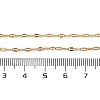 Ion Plating(IP) 304 Stainless Steel Dapped Chain Necklace for Men Women NJEW-E076-02G-4