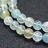 Natural Aquamarine Beads Strands G-P342-11-6mm-A+-3