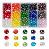 15 Colors Electroplate Glass Beads EGLA-X0006-02B-8mm-1