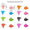 Portable Foldable Silicone Funnel Hopper AJEW-PH0017-49-3