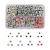 480Pcs 8 Style Flat Round Luminous Acrylic Beads DIY-YW0003-01-1