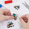 Bee Rhinestone Appliques DIY-GF0008-66-6