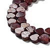 Natural Red Ocean Agate Beads Strands G-G084-B11-01-4