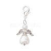 Angel Acrylic Imitation Pearl Pendant Decorations HJEW-JM02318-1