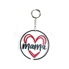 DIY Mother's Day Theme Flat Round Pendant Silicone Molds LS-SIMO-H010-02J-1
