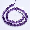 Natural Amethyst Bead Strands G-F422-02-8mm-2