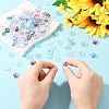 60G Baking Paint Transparent Glass Bead Caps DGLA-YW0001-63-4