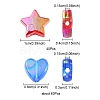 100Pcs 2 Styles Transparent Acrylic Beads OACR-YW0001-49-4