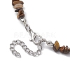 Natural Gemstone Beads Anklets AJEW-AN00583-03-3