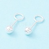 (Jewelry Parties Factory Sale)Tiny Ball 999 Fine Silver Stud Earrings EJEW-I260-31S-1