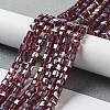 Electroplate Glass Beads Strands EGLA-R030-4x4mm-09-1