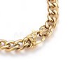 304 Stainless Steel Curb Chain Necklaces NJEW-H493-08G-3