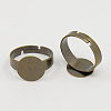 Mixed Color Adjustable Brass Pad Ring Bases J0JR9-M-2
