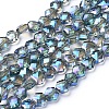 Electroplate Glass Beads Strands EGLA-F143-A-FR01-1