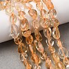 Natural Citrine Beads Strands G-F575-12-4
