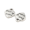 Tibetan Style Zinc Alloy Charms TIBEP-R334-316AS-RS-2