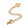 201 Stainless Steel Curb Chain Extender SA-CBA0FDA-01G-20-1