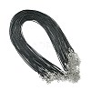 30Pcs Waxed Cotton Cord Necklace Making MAK-CJ0001-19-5