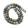 Ombre Effect Dyed Glass Beads Strands GLAA-T031-01O-13-3