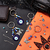   DIY Evil Eye Charm Keychain Making Kits DIY-PH0006-68-3