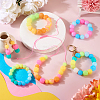  72Pcs 12 Colors Luminous Round Food Grade Silicone Beads SIL-TA0001-38-8