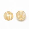 Watermelon Stone Glass Cabochons G-R416-8mm-39-2