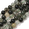 Natural Green Rutilated Quartz Beads Strands G-E561-14-6mm-1